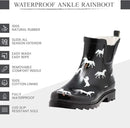 NORTY - Womens Ankle Rain Boots - Ladies Waterproof Winter Spring Garden Boot runs ½ size large by GreenHaven Gardens