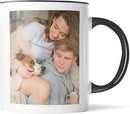 Custom Mug Upload Your Picture Personalized Coffee Mug with Photo Text Name Customized Cup Unique Ideas Gifts for Men Women Mom Dad Girlfriend Boyfriend Friend Family (Black, 11oz) by TinyTreasures Baby Boutique