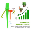 New Upgrade Plant Self Watering Spikes Devices, Plant Drip Irrigation System with Slow Release Control Valve Switch - Adjustable Watering Devices for Outdoor Indoor Garden Plants (16, Orange+Green) by GreenHaven Gardens