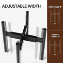 MUDEELA 2 Pack Adjustable Plant Stand Indoor, Bamboo Plant Stand 8 to 12 Inches, Single Floor Plant Stand for Indoor Plants, Bamboo Black Planter Stand for Indoor Plants, Pot Plant Not Included by GreenHaven Gardens