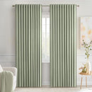 MIULEE Sage Green Back Tab Blackout Curtains 84 Inch Length 2 Panels Set for Living Room Bedroom Privacy, Rod Pocket/Pinch Pleated Thermal Insulated Room Darkening Light Blocking Drapes, W66xL84 by TinyTreasures Baby Boutique