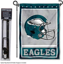WinCraft Philadelphia Eagles Football Garden Flag and Pole Stand Holder by GreenHaven Gardens