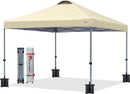 MASTERCANOPY Durable Pop-up Canopy Tent with Roller Bag (8x8, Beige) by GreenHaven Gardens