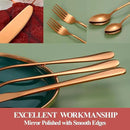 30 Pcs Rose Gold Silverware Set for 6, Food Grade Stainless Steel Flatware Set, Eating Utensils Sets Include Fork/Knife/Spoon,Home Kitchen Tableware Set, Reusable Cutlery Set, Dishwasher Safe by CozyNest Decor