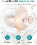Paruu Hands Free Breast Pump P16, Wearable Breast Pump Electirc Portable with 4 Modes & 12 Levels, Max 309mmHg Strong Suction 19/21/24mm Flange Inserts Wearable Breastfeeding Pump, 2 Pack by TinyTreasures Baby Boutique
