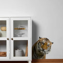 Gentle Tiger Wall Stickers & Decals - Peel & Stick, Removable Funny Tiger Window Stickers for Farmhouse Bedroom, Living Room & Shop Windows by CozyNest Decor