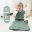 Mosebears Unisex Baby Sleep Sack 1.0 TOG, Supersoft Rayon Made from Bamboo Wearable Blanket with 2-Way Zipper (Dark Green,18-36 Months) by TinyTreasures Baby Boutique