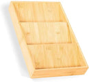 Bamboo Spice Rack Organizer for Drawer 3 Tier Bamboo Spice Tray Cabinet for Kitchen Storage and Organizer (Pre-Measure Your Drawer)(1 Pack, Drawer) by CozyNest Decor