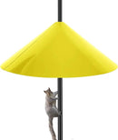 Squirrel Baffle for Bird Feeder Pole, 19-Inch Outdoor Bird Feeder Guard, Squirrel-Proof Birdhouse Baffles, Shepherd's Hook for Outside(Yellow) by GreenHaven Gardens