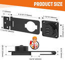 Keyless Cabinet Lock with Combination, Locker Code Lock with 3-Digit Combination, Security Door Lock for Drawers, Lockers, Bifold Doors, Small Doors, Closets, Refrigerators (Black-1pc) by TinyTreasures Baby Boutique