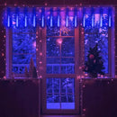 Christmas Lights, 16 Inch/40cm Meteor Shower Lights, Xmas Decorations for Outside Yard Party, LED Icicle Christmas Light Outdoor for Tree Porch House Holiday, UL Plug, Blue by GreenHaven Gardens