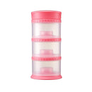 Innobaby Packin' Smart Stackable and Portable Storage System for Formula, Liquid, Baby Snacks and More. 3 Stackable Cups in Strawberry. BPA Free., 12 Ounce by TinyTreasures Baby Boutique