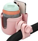 Accmor Stroller Cup Holder with Phone Holder, Bike Cup Holder, Universal Cup Holder for Uppababy Nuna Doona Strollers, 2-in-1 Cup Phone Holder for Stroller, Bike, Wheelchair, Walker, Scooter by TinyTreasures Baby Boutique
