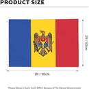 Moldova Moldavian Flag Garden Yard House 2x3 ft Flags Double Sided Print Banner Indoor Outdoor Party Home Decorations for Boat Dorm House Balcony by GreenHaven Gardens