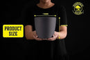 GARDENIX DECOR 7'' Self Watering planters for Indoor Plants - with Water Level Indicator for Flower Pot , Grow Tracking Tool - Coco Coir - Gray 3 Pack by GreenHaven Gardens