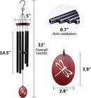 Wind Chimes for Outside, 33 Inch Wind Chimes Outdoor Tuned Soothing Melody, Memorial Wind Chime Sympathy Gifts for Loss of Loved One Prime. Garden Wind Chime. Dragonfly by CozyNest Decor