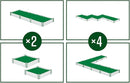 Vita Classic 4 Foot x 4 Foot x 11 inch White Vinyl Raised Modular Garden Bed, White, PVC, BPA and Pthalate Free, VT17108 by GreenHaven Gardens