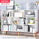 IOTXY Wooden Open Shelf Bookcase - 3-Tier Floor Standing Display Cabinet Rack with Legs, 10 Cubes Bookshelf, Warm White by CozyNest Decor