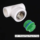 3/4” PT Male Threaded Pipe Plug, PPR Pipe End Caps and Plugs Fittings for Garden Irrigation Tubing Stopper RV Water Supply Lines Bulkhead Fitting (OD: 1 Inch) by GreenHaven Gardens