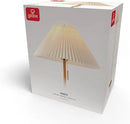 GLOBE Electric 61000053 62" Floor Lamp, Wood-Toned Finish, Pleated Fabric Shade, Pull Chain Switch, Reading Light, E26 Base, Modern Classic Lighting for Living Rooms and Bedrooms by CozyNest Decor