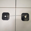 YEYA Upgraded Refrigerator Locks for Adults, Drawer Lock with Key, Cabinet Lock for Baby Proofing 2 Pack Black by TinyTreasures Baby Boutique