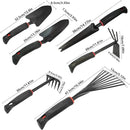 Large Garden Tool Set with Non-Slip Rubber Handle - 6 Piece Heavy Duty, Gardening Hand Tools, Sturdy Durable, Classic Utility Gardening Gift by GreenHaven Gardens
