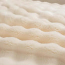 YUSOKI Luxury 3D Bubble Throw Blanket 2lb,All Ages,Home Decoration, (Ivory,50 * 60inches) by CozyNest Decor