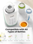 GROWNSY Nutri Bottle Warmer with Innovative Auto-Lift Feature, 10-in-1 Fast Baby Bottle Warmer with Night Light, Retain Nutrients Milk Warmer for All Bottles by TinyTreasures Baby Boutique