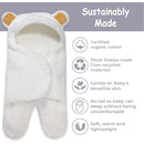 Jam Naturals-Cute Bear Organic Newborn Swaddle Wrap-Gender Neutral Soft Baby Blanket, Newborn Baby Registry Gift (Golden Brown, 0-3m) by TinyTreasures Baby Boutique