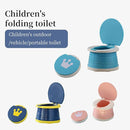 Travel Potty for Toddler, Portable and Foldable Toilet, Apply to Seat Emergency Toilet for Car, Camping, Outdoor, Indoor (blue, small) by TinyTreasures Baby Boutique