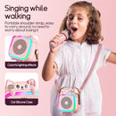 Karaoke Machine with 2 Wireless Microphones for Kids Adults,Portable Bluetooth Speaker Girls Toddlers Toy Gift for Aged 3-12 Year Birthday Parties Christmas Party - Pink by TinyTreasures Baby Boutique