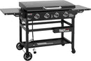 Royal Gourmet GB4000P 4 Burner Propane Gas Griddle with Hard Cover and Foldable Side Tables, 35-Inch Flat Top Grill with 766 Sq. In. Cooking Area for Backyard and Tailgating, Black by GreenHaven Gardens