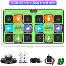 FWFX Wireless Dance Mat for TV, 2-Player Musical Electronic Dancing Pad for Kids & Adults, for Family Party Games, Exercise, Yoga & Fitness - Birthday for Boys & Girls(Green) by TinyTreasures Baby Boutique