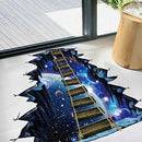 Quanhaigou Blue Galaxy Bridge Wall Sticker,3D Outer Space Decorations Decal for Home Decor Kids Bedroom Large by CozyNest Decor