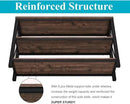 BON AUGURE Rustic Entryway Table, Farmhouse Hallway Table, Console Tables for Entryway, 3 Tier Sofa Tables for Living Room, Industrial Entry Table (47 Inch, Rustic Oak) by CozyNest Decor