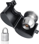 Door Knob Locking Cover with Padlock, Heavy Duty All Metal Version, Adjustable Design, Lockout Device to Disable Doorknob, Prevents Turning & Block Keyhole Access, Safety for Child/Elderly by TinyTreasures Baby Boutique
