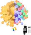 Globe String Lights 65.6 Feet 150 LED,Plug in Fairy String Lights with Remote Timer Extendable, 11 Modes Indoor Outdoor Color Changing Lights for Wedding Bedroom Classroom Patio Garden by GreenHaven Gardens