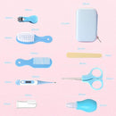 ZELINYE Baby Grooming Kit, 8 in 1 with Brush, Comb, Nail Clipper and File, Nasal Cleaner, Finger Toothbrush, Scissors, Portable Newborn Essentials Set Pink by TinyTreasures Baby Boutique