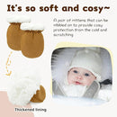 Cute Baby Mittens Newborn, No Scratch Baby Boy Mittens, Baby Girl Hat Gloves for Toddlers, Infant, Newborn by TinyTreasures Baby Boutique