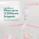The Peanutshell Crib Mobile for Girls - Soft Pink Musical Baby Crib Mobile with 12 Lullabies, Cute Elephant Baby Pink Elephant Nursery Decor by TinyTreasures Baby Boutique