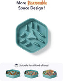 LE TAUCI PET Dog Slow Feeder Bowl Ceramic,3 Cups Puzzle Food Bowl for Small Medium Large Breed, Dog Bowls to Slow Down Eating, Maze by CozyNest Decor