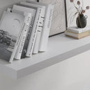 Floating Shelf, Set of 2 Wall Shelf, 30 in W x 12.75 in D x 2 in H Wooden Floating Wall Shelf with Invisible Brackets for Living Room/Bedroom/Bathroom/Kitchen Storage and Decor, White by CozyNest Decor