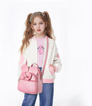 KL928 Girls Bowknot Polka Dot Cute Mini Backpack Small Daypacks Convertible Shoulder Bag Purse for Women by TinyTreasures Baby Boutique