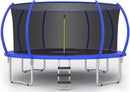 Zupapa 1500LBS Weight Capacity No-Gap Design 16 15 14 12 10FT Trampoline for Kids with Safety Enclosure Net Outdoor Backyards Trampolines with Non-Slip Ladder for Children Adults Family by TinyTreasures Baby Boutique