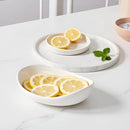 HBlife Extra Large Fruit Basket for Kitchen Counter - 2 Tier Ceramic Fruit Bowl with Metal Stand, Bathroom Countertop Organizer, Tiered Serving Trays for Party by CozyNest Decor