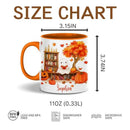 Personalized Fall Ghost Coffee Mugs - Ghost Lover Mugs Gift for Women Men - Fall Autumn Decor Gifts For Home Farmhouse Thanksgiving - Happy Fall Y'all Mug - 11oz Printed Ceramic Mug by CozyNest Decor