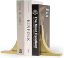 Ambipolar Gold Cast Iron Bookends, Sharp Triangle Theme, Decorative Bookends for Living Room, Office, Desktop, Bookshelves Decor, Bookends for Heavy Books by CozyNest Decor