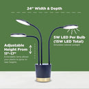 AeroGarden Trio Grow Light for Indoor Plants, Grow Live Plants Anywhere in The Home, Adjustable Light Modes, Black by GreenHaven Gardens