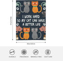 HGOD DESIGNS Cats Throw Blanket Funny Cat Blanket Animals Pet Pattern s Flannel Soft Warm Cozy Fuzzy 40"x50" Throw Blanket for for Women and Men by CozyNest Decor