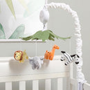 The Peanutshell Crib Mobile for Boys or Girls - White Musical Baby Crib Mobile with 12 Lullabies, Jungle Animal, Baby Safari Animals Nursery Decor by TinyTreasures Baby Boutique
